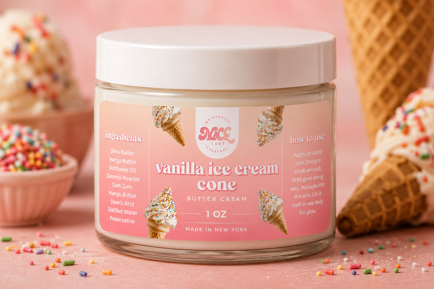 Vanilla ice cream butter cream 1oz
