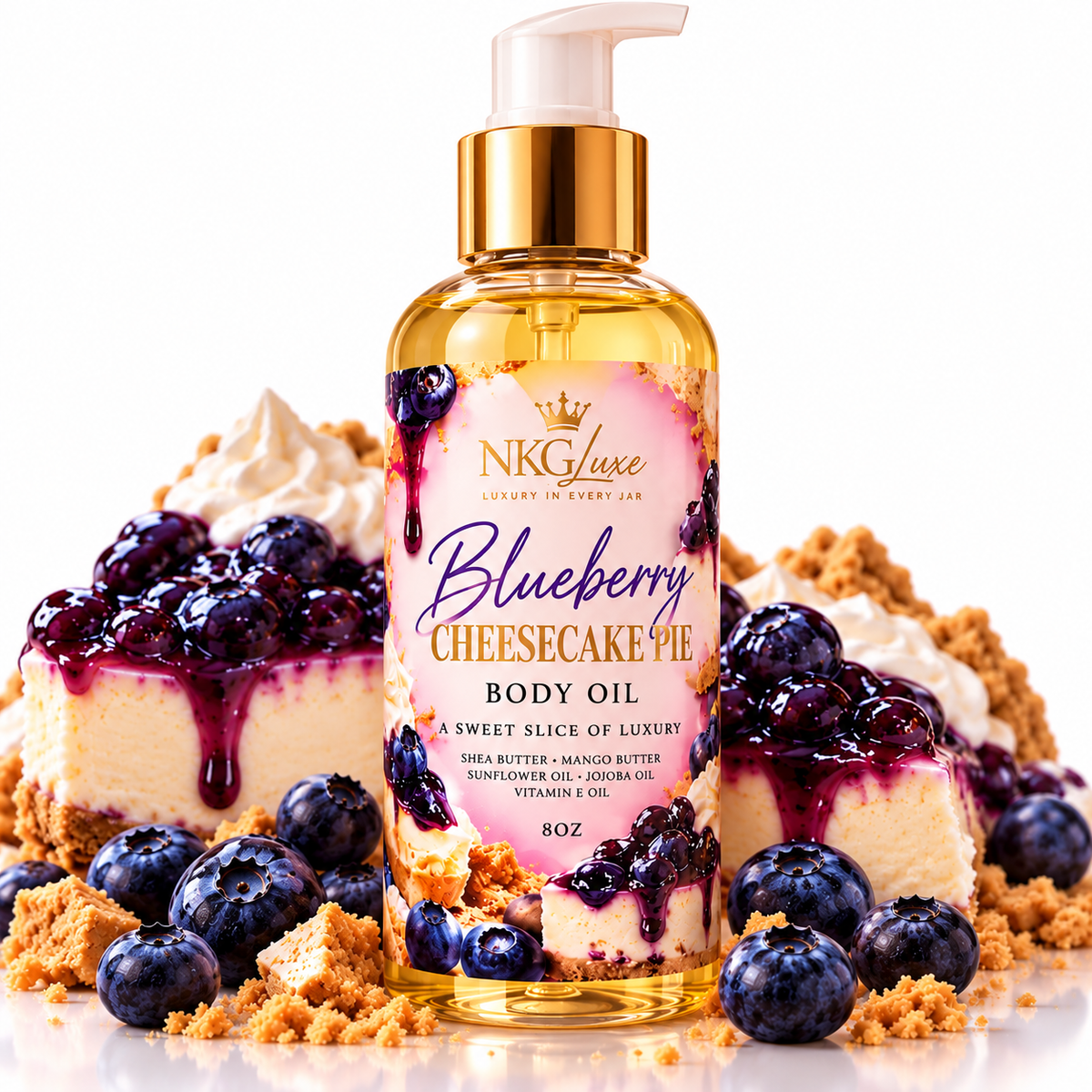 Blueberry cheesecake body oil 4oz