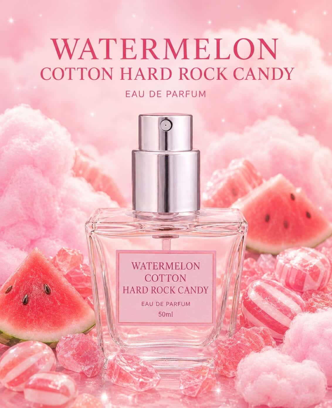 Watermelon Cotton Hard Rock Candy EDP