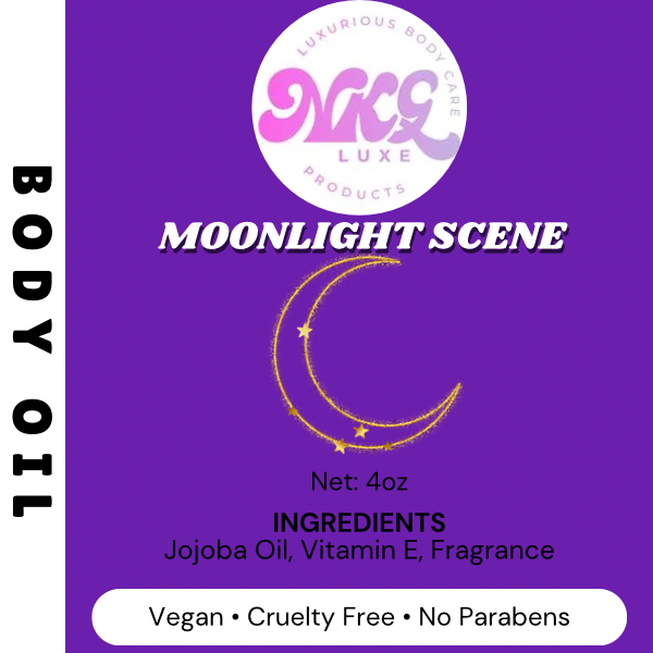 Moonlight scene body oil 4oz