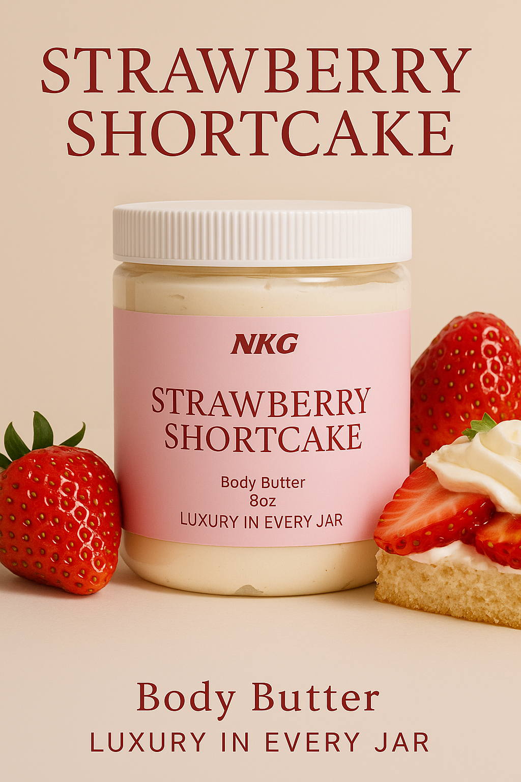 Strawberry shortcake body butter