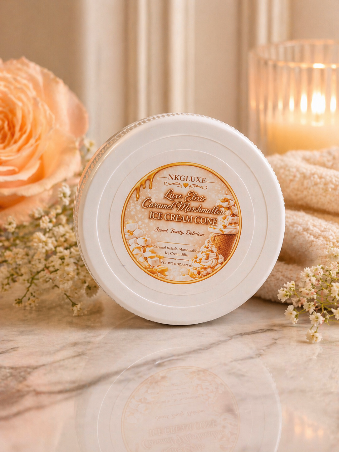 Caramel marshmallow ice cream cone luxe elixir (balm) 8oz
