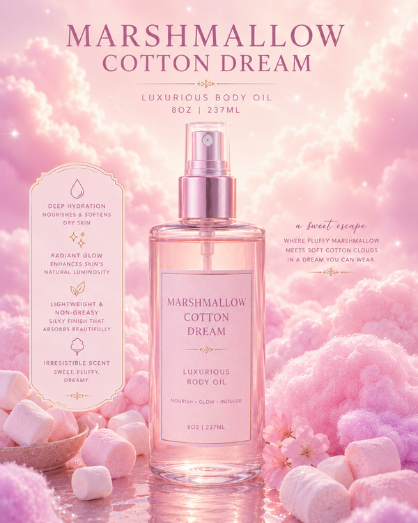 Marshmallow Cotton Dream 8oz body oil