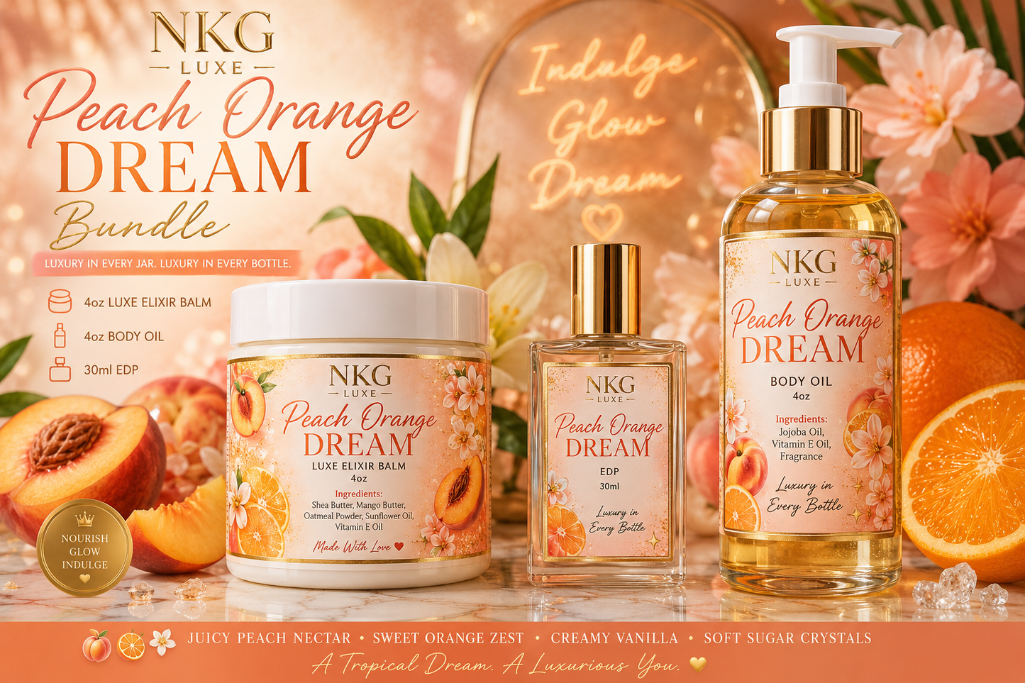 Peach orange dream body care bundle coming soon june 22nd