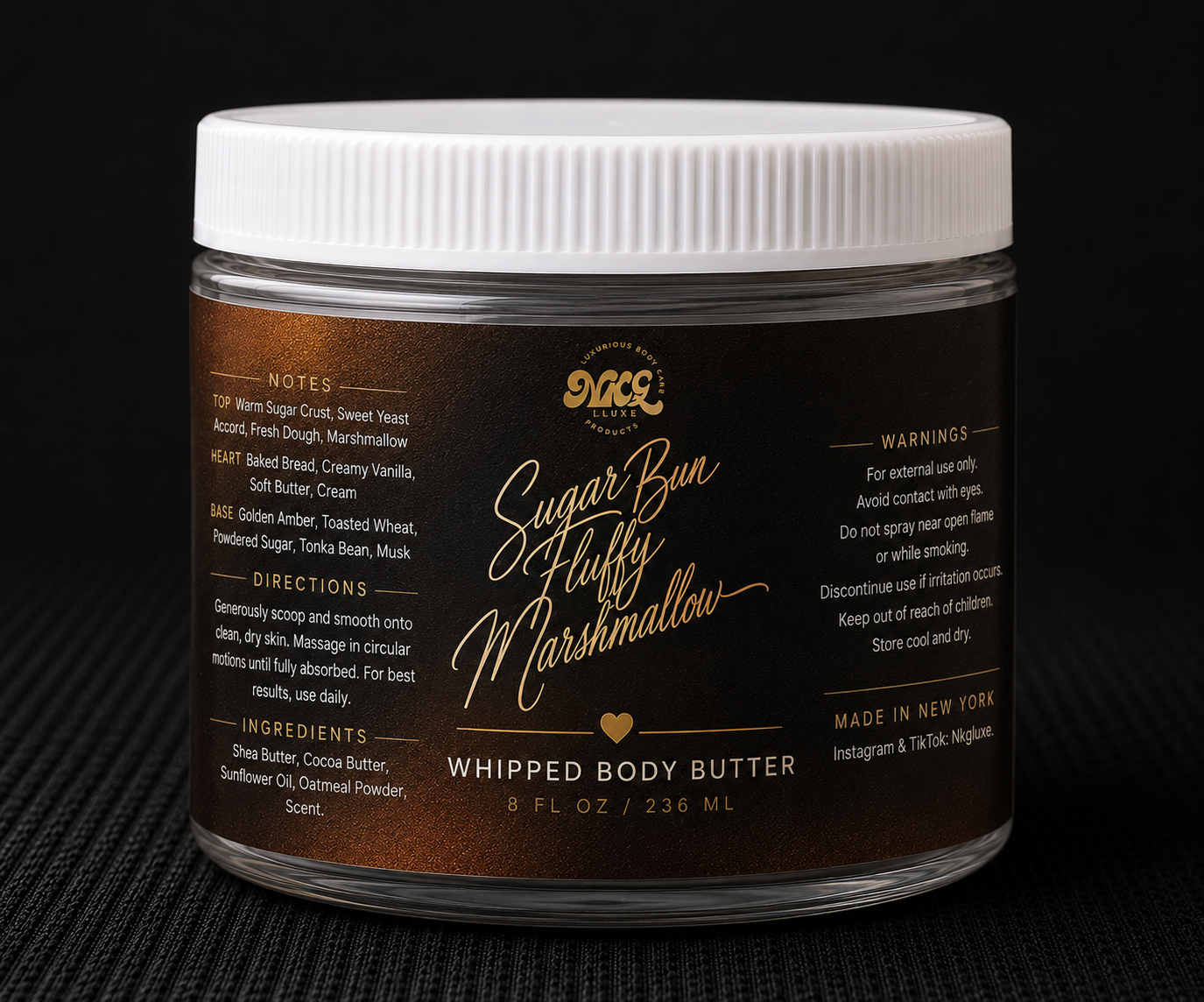 Sugar bun fluffy marshmallow whipped body butter 8oz