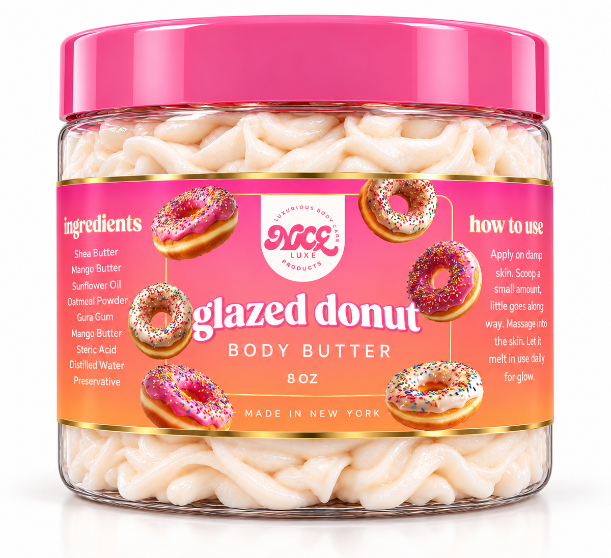 Glazed donut body butter 8oz