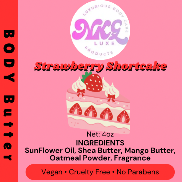 Strawberry shortcake body butter 4oz