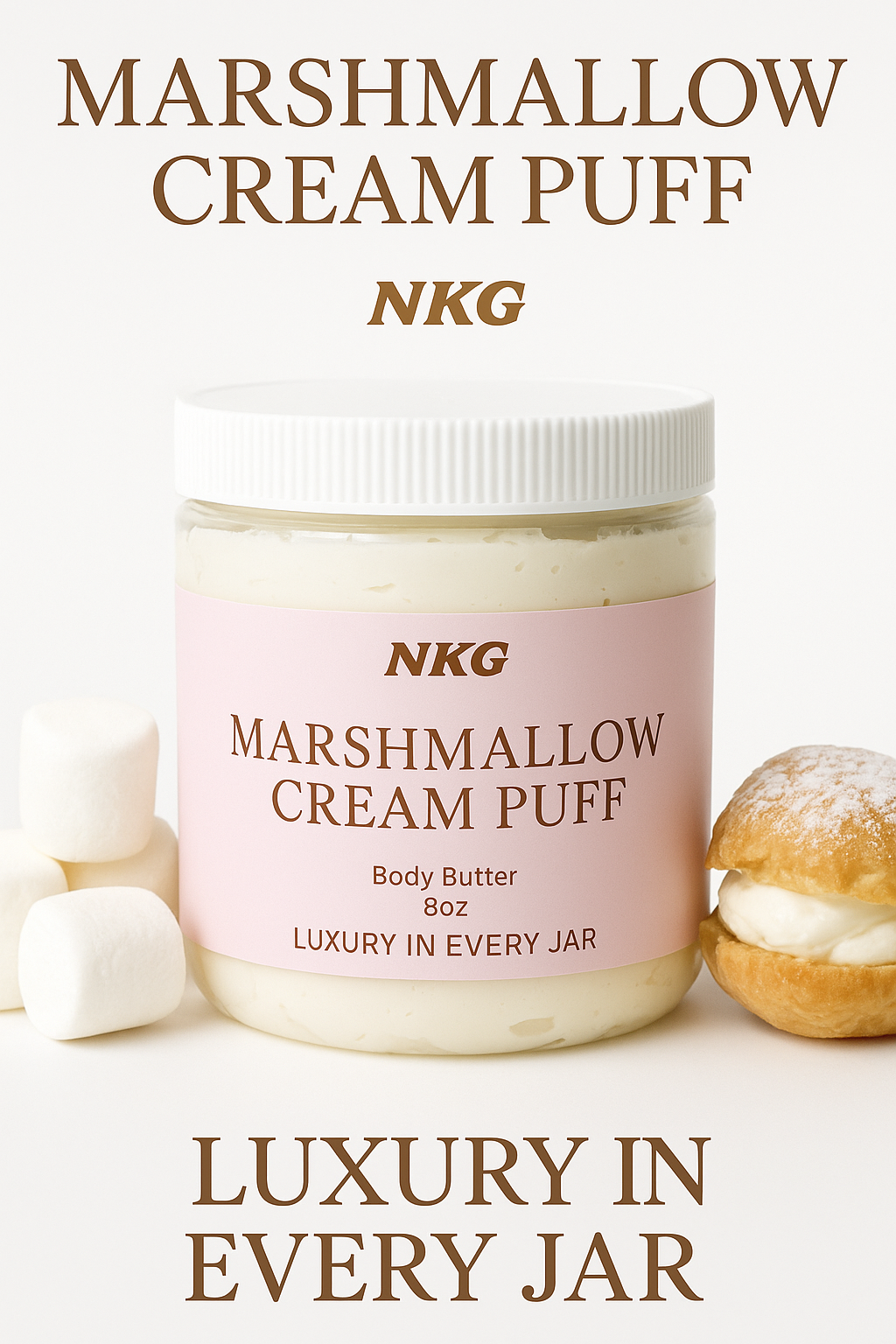 Marshmallow Cream Puff