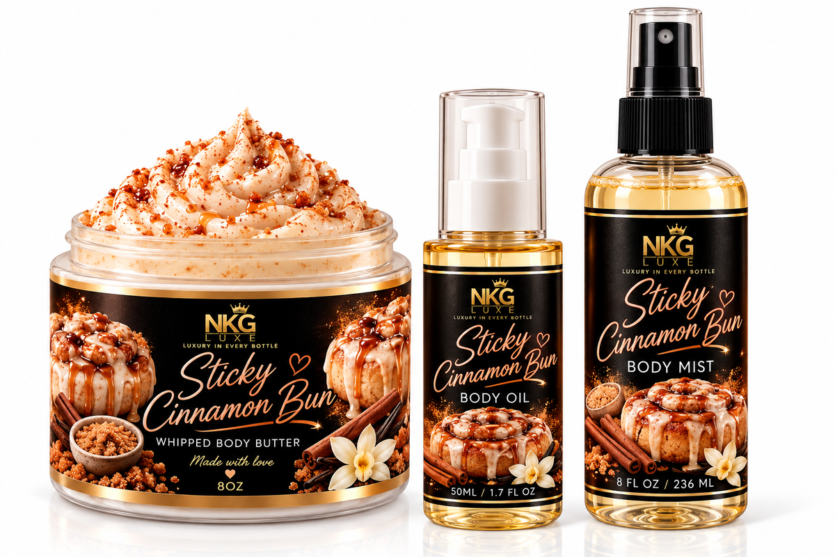 Sticky cinnamon bun bundle set