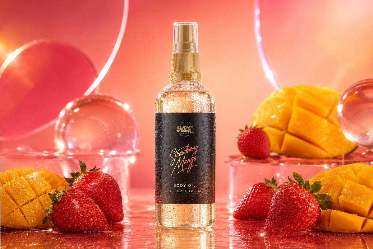 Strawberry mango body oil 4oz