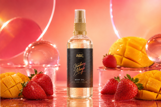 Strawberry mango body oil 4oz exclusive birthday drop