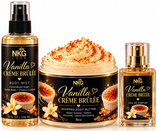 Vanilla cream brûlée bundle set