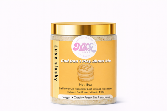 God Don’t Play About Me Body Scrub 8oz