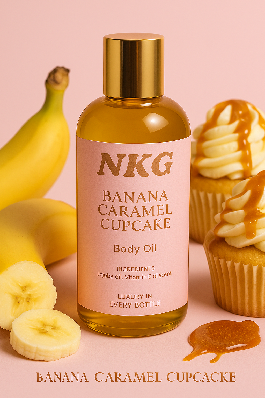 Banana caramel cupcake body oil