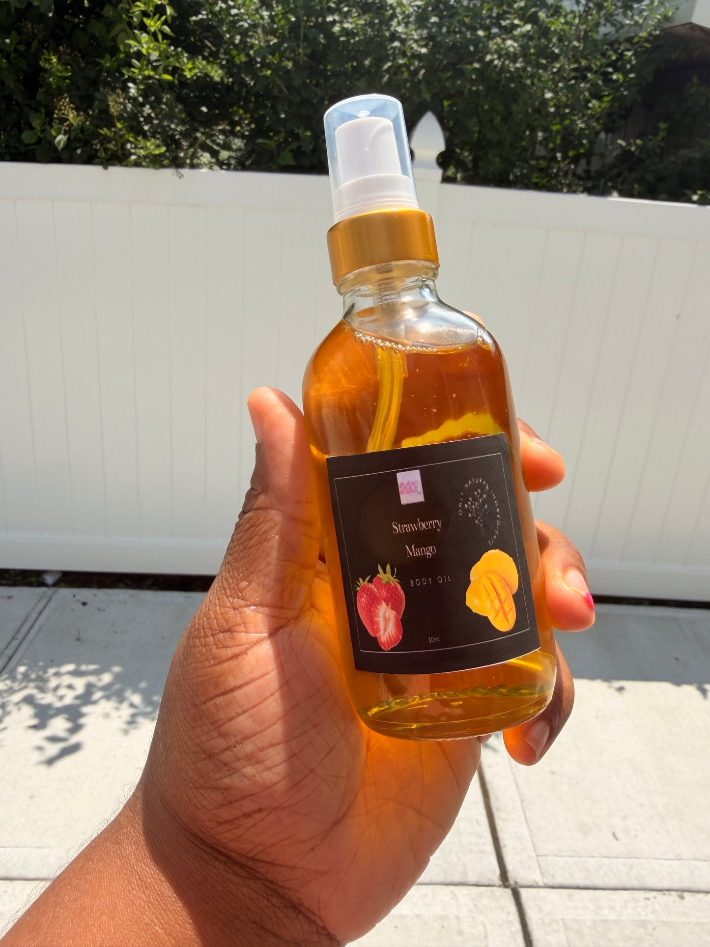 Strawberry mango body oil 4oz exclusive birthday drop