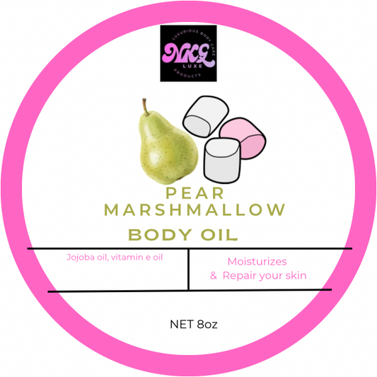 Pear Marshmallow body oil 8oz