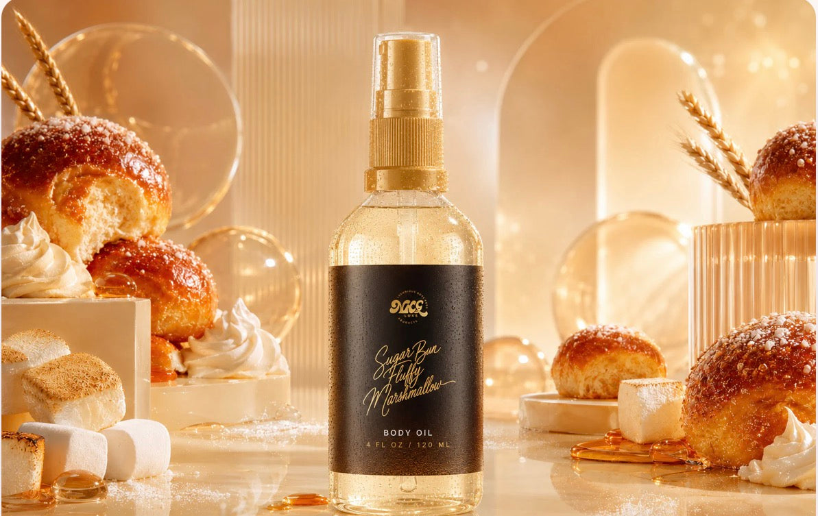 Sugar bun fluffy marshmallow body oil 4oz