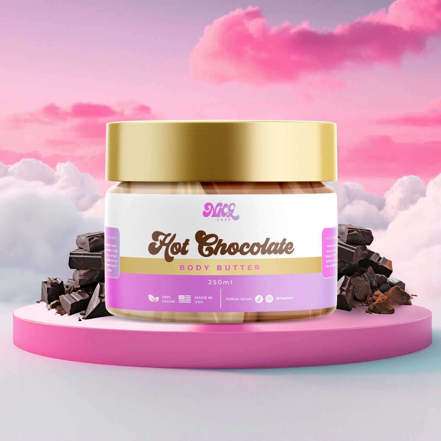 Hot Chocolate 8oz whipped body butter