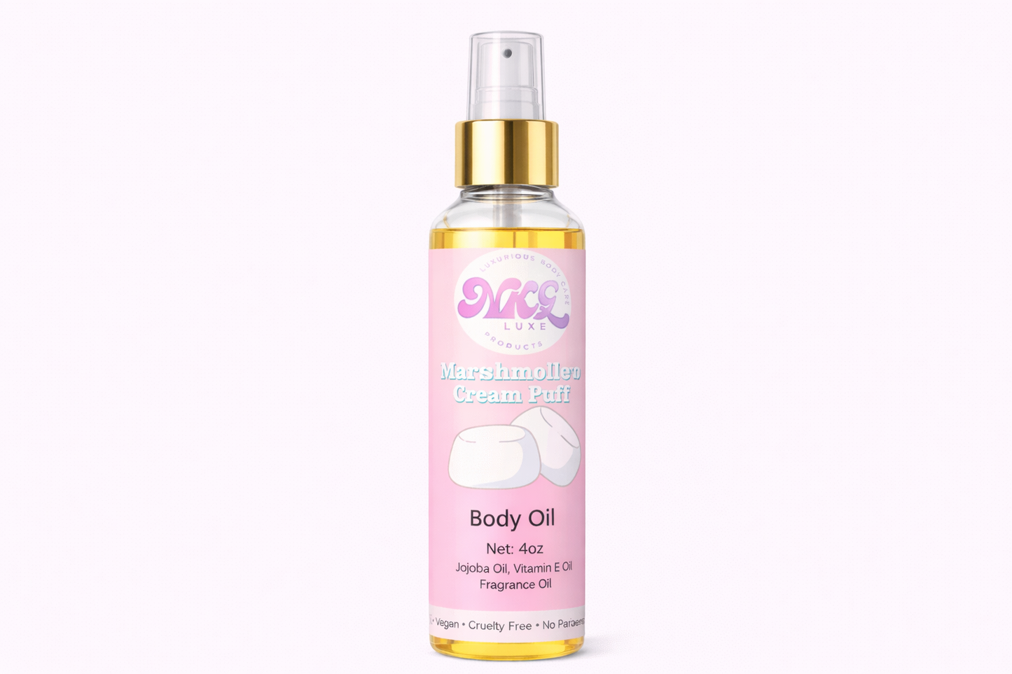 Infamous Marshmallow cream puff body oil 4oz