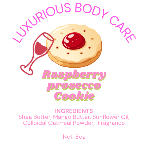 Raspberry Prosecco Cookie Whipped Body Butter