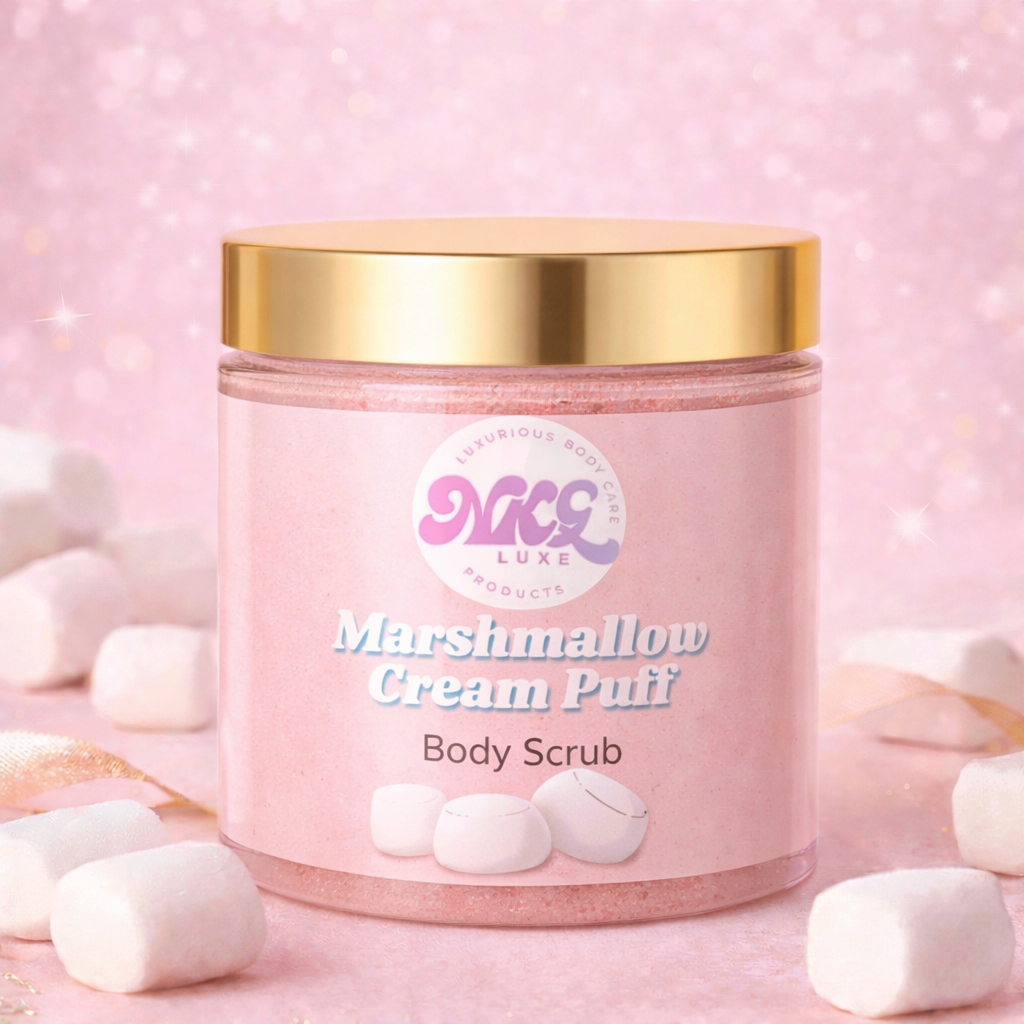 Infamous marshmallow cream puff body scrub 8oz