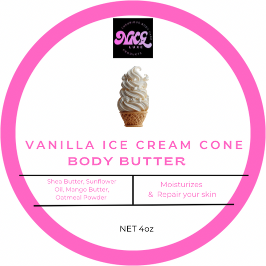 Vanilla ice cream cone body butter 4oz