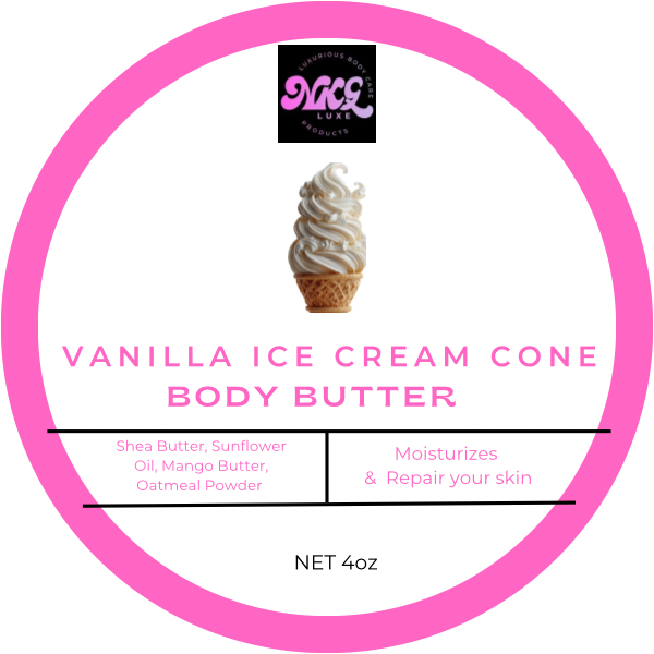Vanilla ice cream cone body butter 4oz