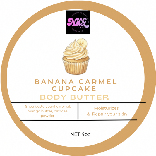 Banana Caramel Cupcake Body Butter 4oz
