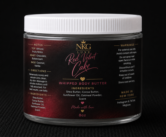 Red velvet cake whipped body butter 8oz